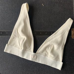 SKIMS cotton plunge bralette L